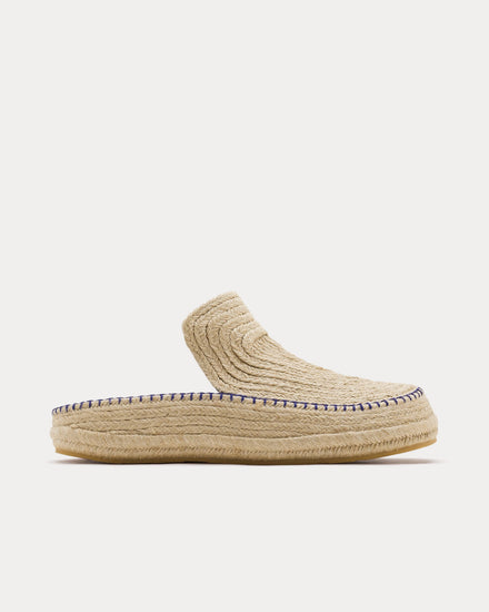 Burberry Cord Natural Clogs - 1