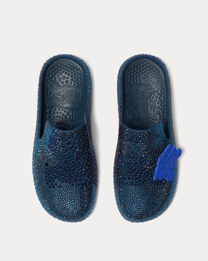 Burberry Crystal Stingray Lake / Navy Clogs - 2