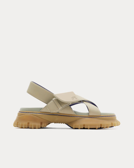 Burberry Pebble Leather Field Sandals - 1