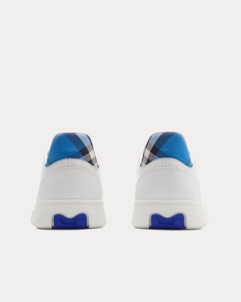 Burberry Check Terrace Leather White / Hyacinth Low Top Sneakers - 3