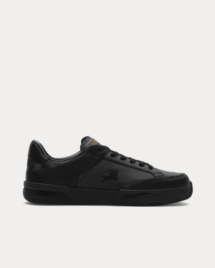Burberry Harrow Leather & Nylon Anthracite Black / Iron Grey Low Top Sneakers - 1