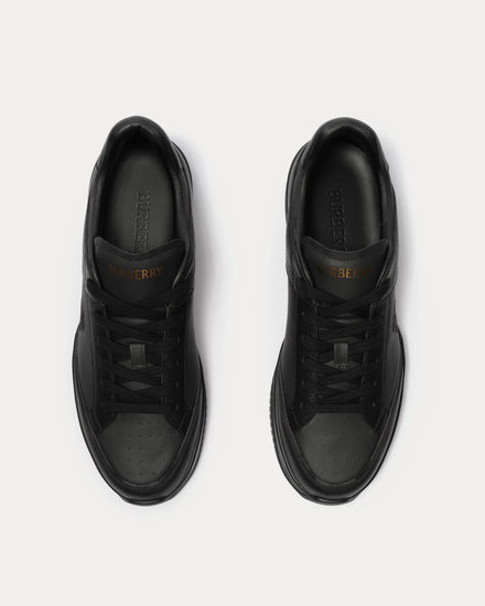 Burberry Harrow Leather & Nylon Anthracite Black / Iron Grey Low Top Sneakers - 2