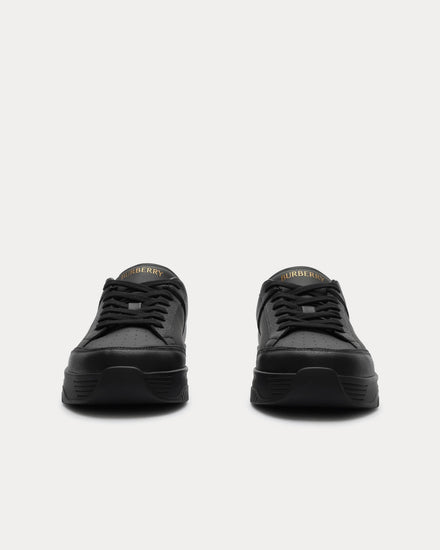 Burberry Harrow Leather & Nylon Anthracite Black / Iron Grey Low Top Sneakers - 3