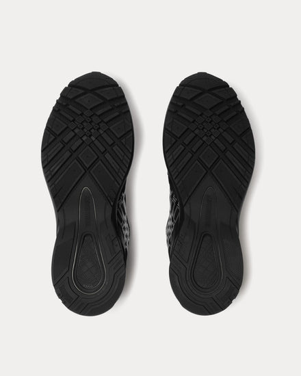 Burberry Eclipse Nylon, Suede & Leather Black Low Top Sneakers - 5