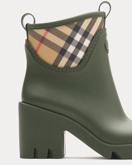 Burberry Rubber Marsh Stamp Heeled Loch Low Boots - 5