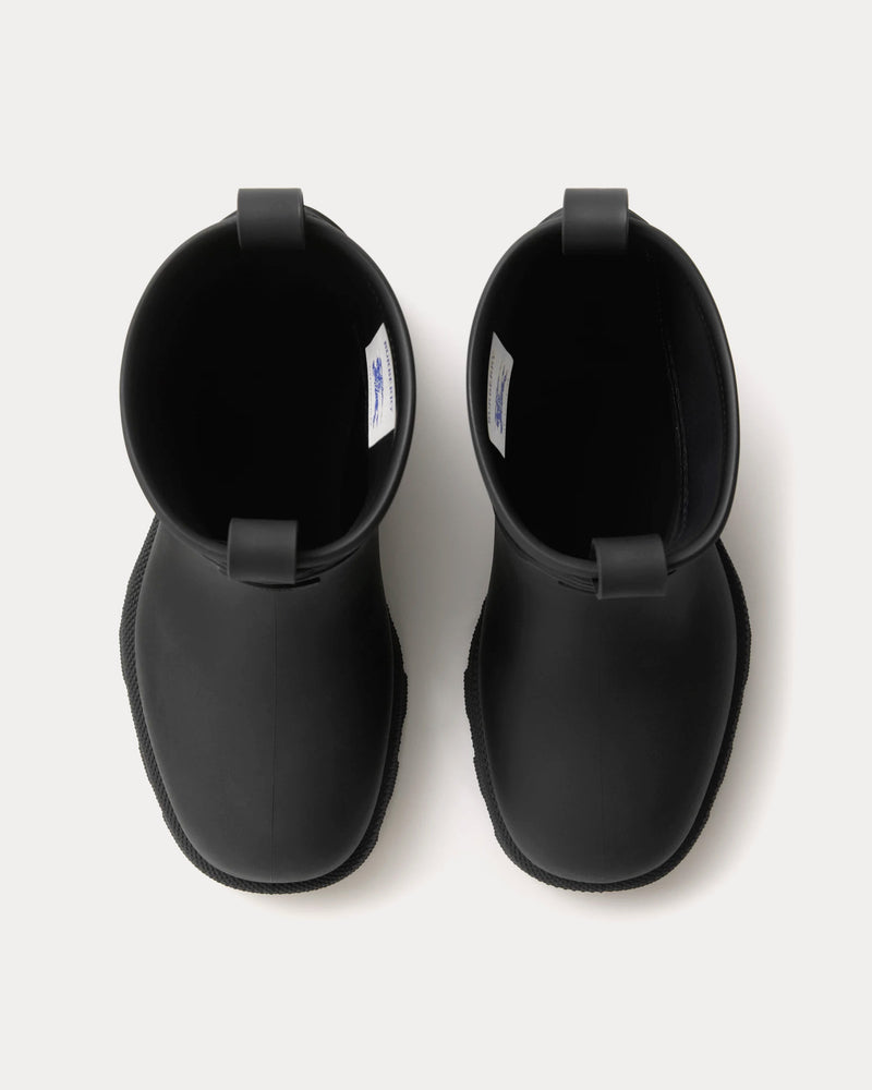 Burberry Rubber Marsh Stamp Black Low Boots - 2