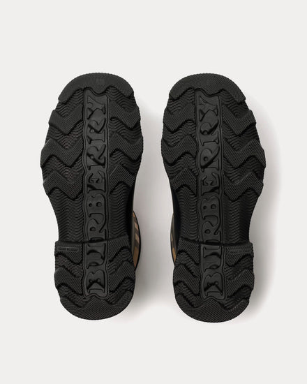 Burberry Rubber Marsh Stamp Black Low Boots - 4