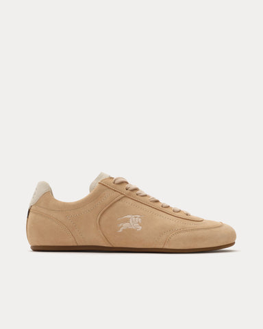 Burberry Knight Runner Suede Flax / Dove Beige Low Top Sneakers