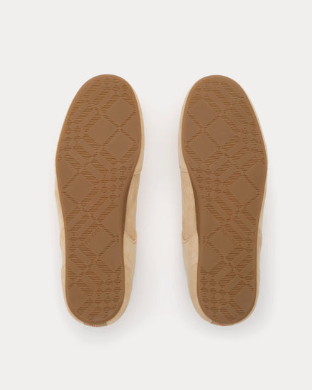 Burberry Knight Runner Suede Flax / Dove Beige Low Top Sneakers - 4