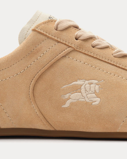 Burberry Knight Runner Suede Flax / Dove Beige Low Top Sneakers - 5