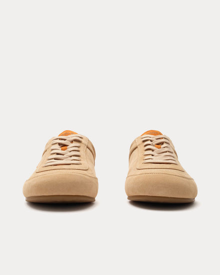 Burberry Knight Runner Suede Flax / Pumpkin Orange Low Top Sneakers - 3