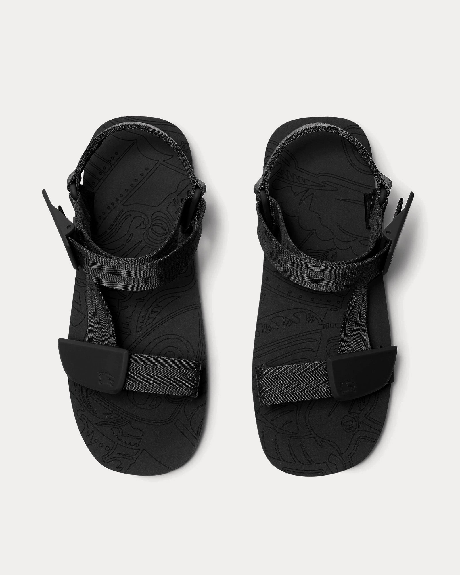 Burberry - Trek Black Sandals