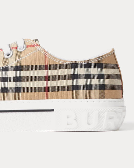 Burberry Check Archive Beige Low Top Sneakers - 4