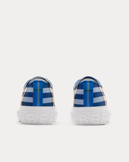 Burberry Check Nylon Hyacinth Low Top Sneakers - 3