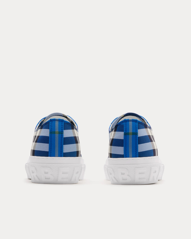 Burberry Check Nylon Hyacinth Low Top Sneakers - 3