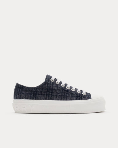 Burberry Check Indigo Low Top Sneakers