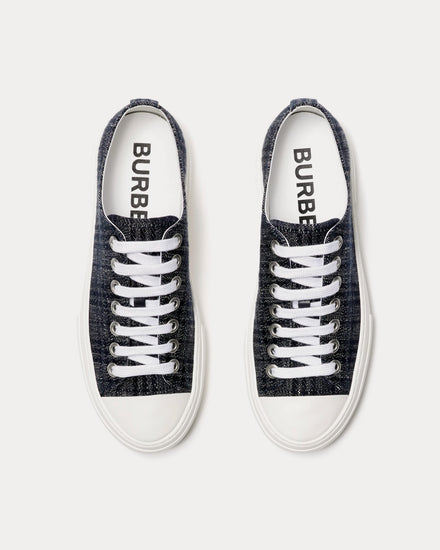 Burberry Check Indigo Low Top Sneakers - 2