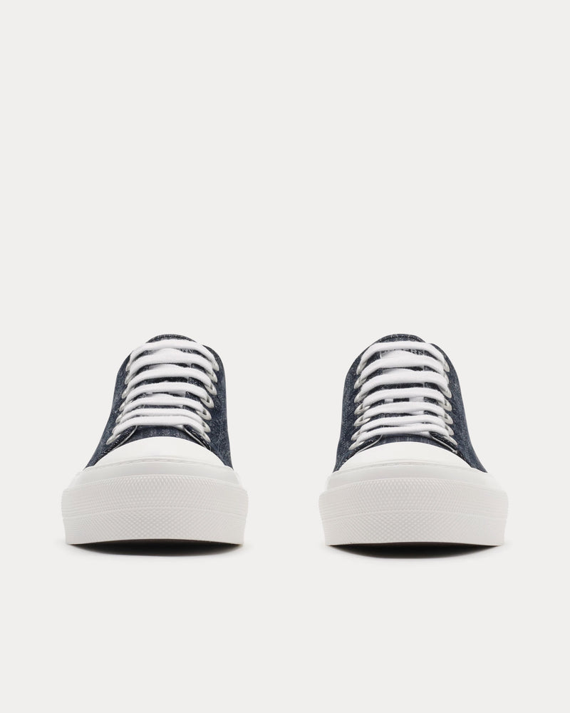 Burberry Check Indigo Low Top Sneakers - 3