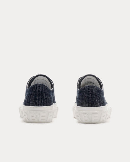 Burberry Check Indigo Low Top Sneakers - 4