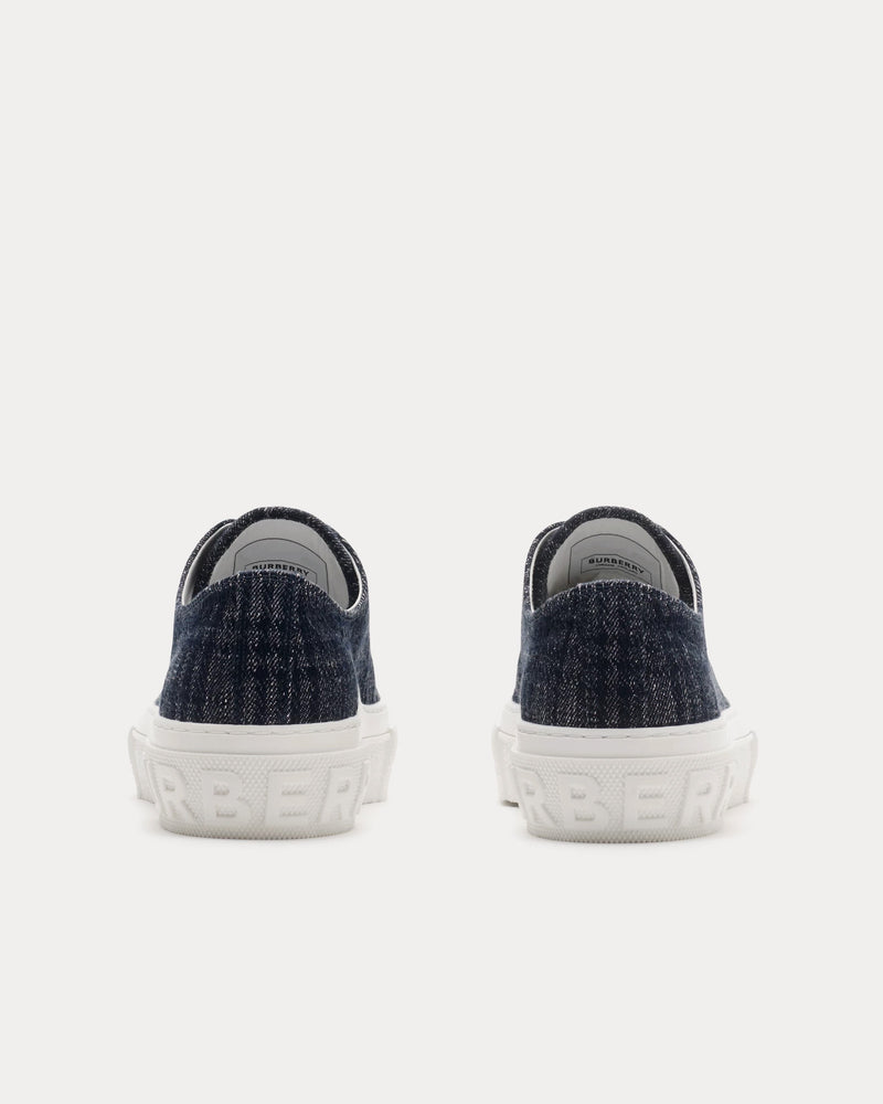 Burberry Check Indigo Low Top Sneakers - 4