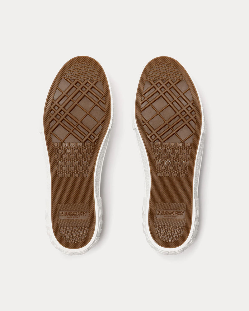 Burberry Check Indigo Low Top Sneakers - 5