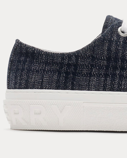 Burberry Check Indigo Low Top Sneakers - 6