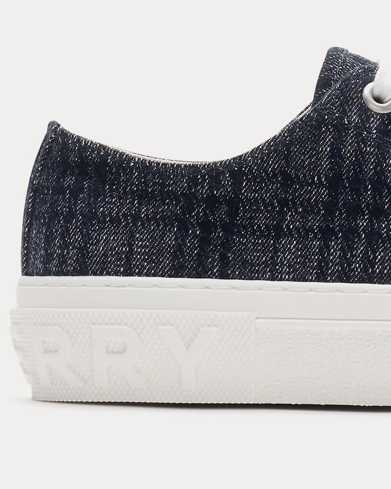 Burberry Check Indigo Low Top Sneakers - 6