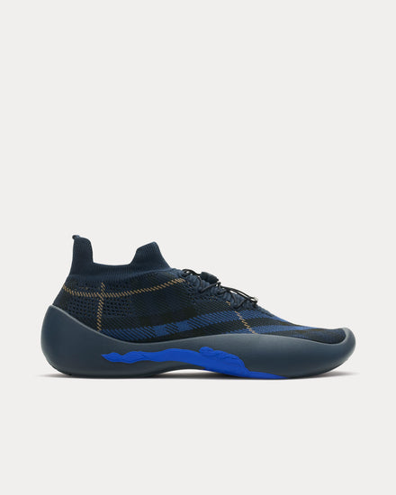 Burberry Check Neptune Knit Midnight Low Top Sneakers - 1