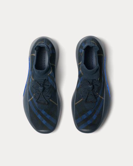 Burberry Check Neptune Knit Midnight Low Top Sneakers - 2