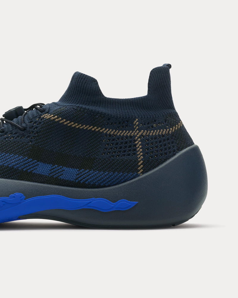 Burberry Check Neptune Knit Midnight Low Top Sneakers - 5
