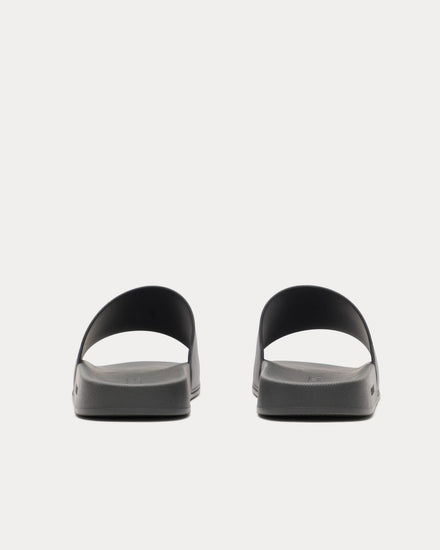Burberry Check Lead Grey Slides - 4