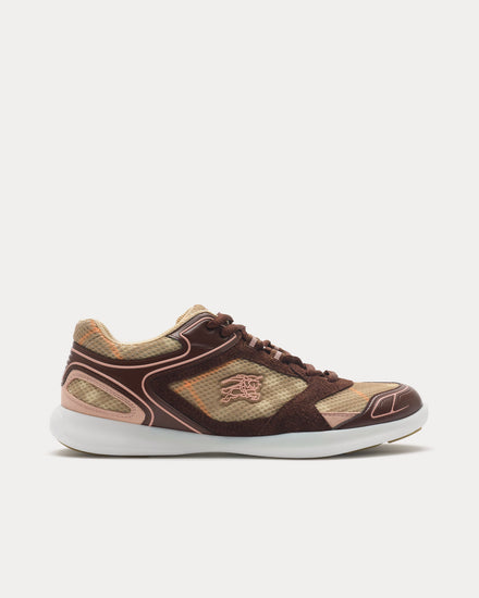 Burberry Check Matrix Sport Broom Low Top Sneakers - 1