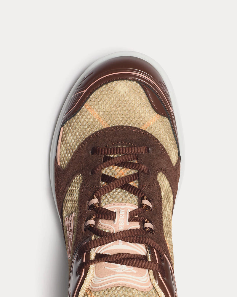 Burberry Check Matrix Sport Broom Low Top Sneakers - 5
