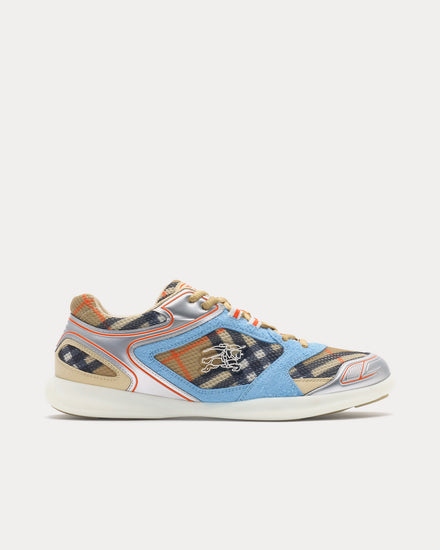 Burberry Check Matrix Sport Sand Low Top Sneakers - 1