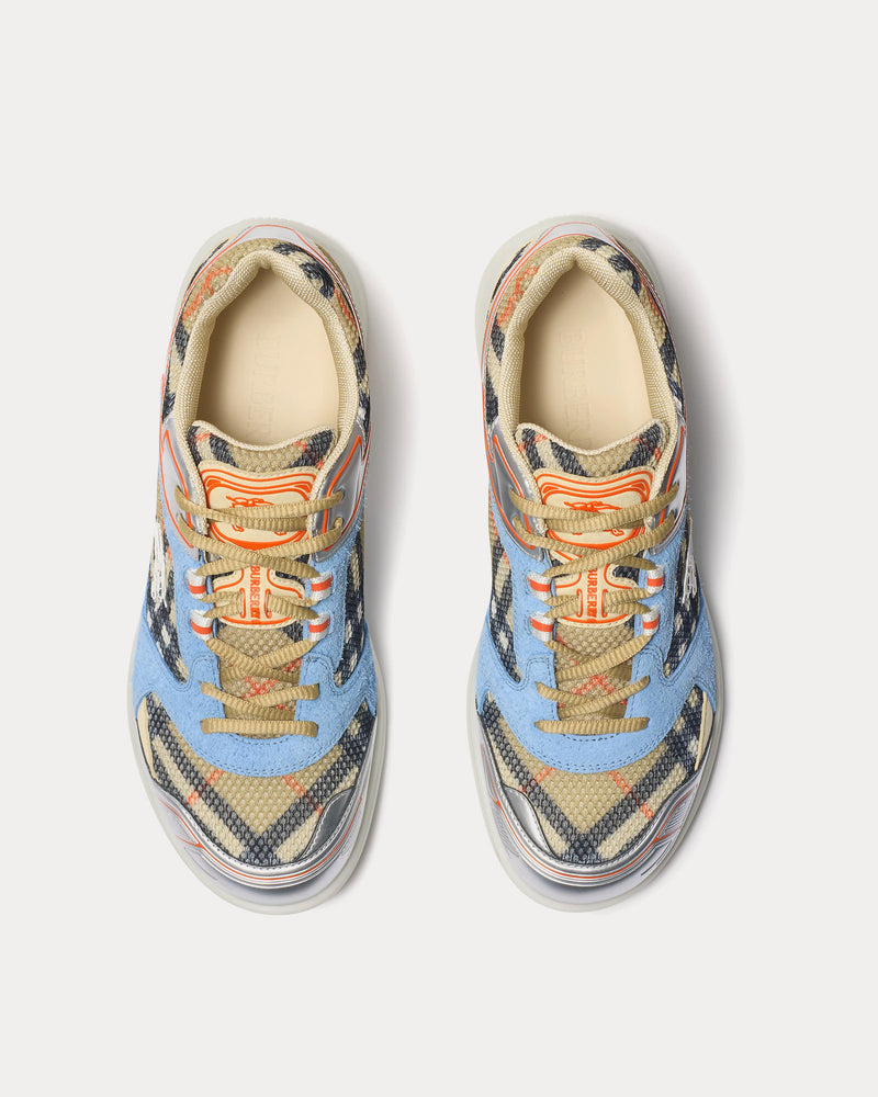 Burberry Check Matrix Sport Sand Low Top Sneakers - 2