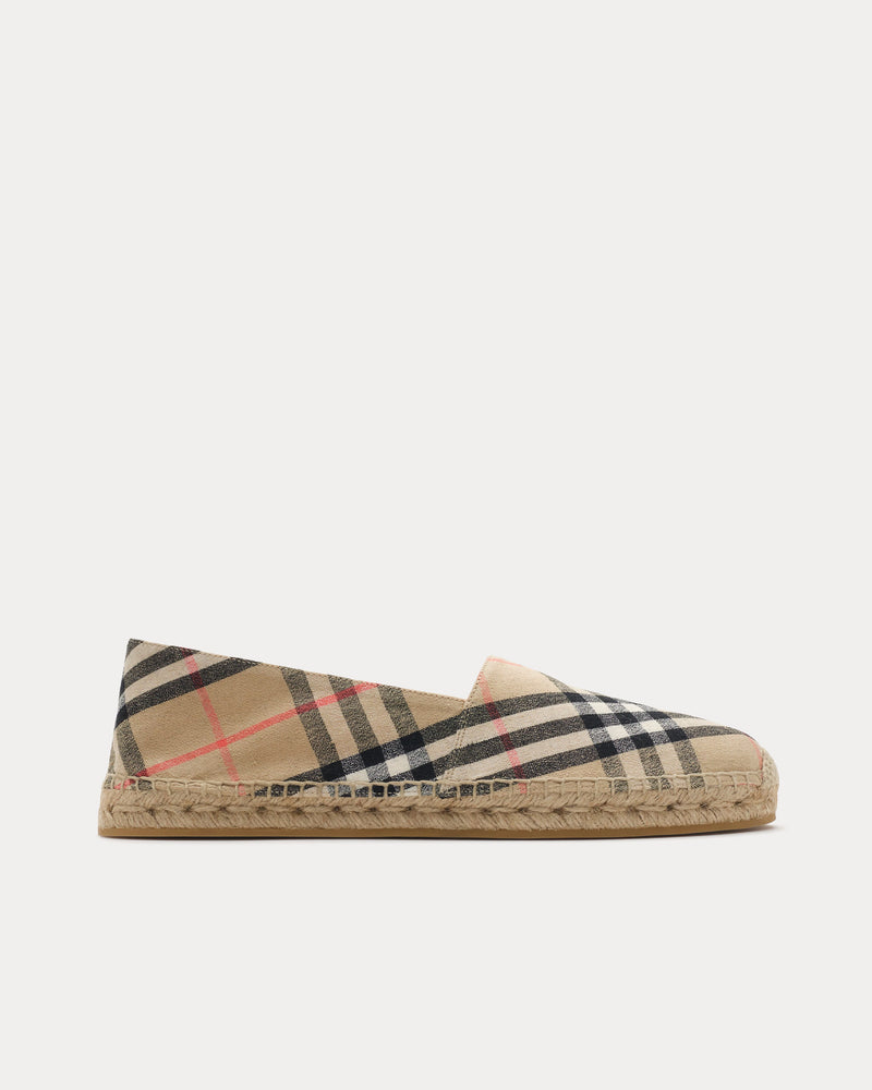 Burberry Mews Check Sand Espadrilles - 1