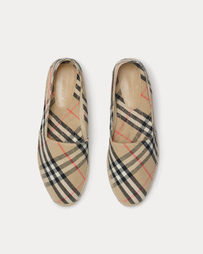 Burberry Mews Check Sand Espadrilles - 2