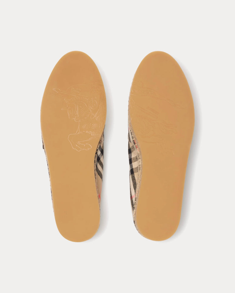 Burberry Mews Check Sand Espadrilles - 4