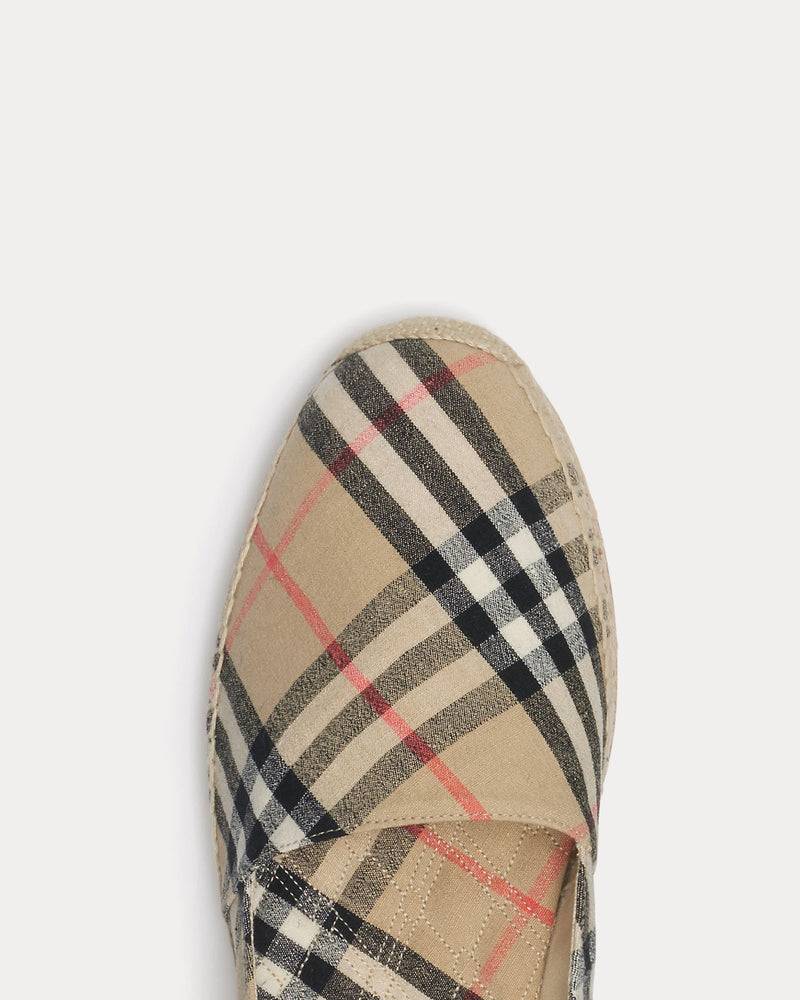 Burberry Mews Check Sand Espadrilles - 5