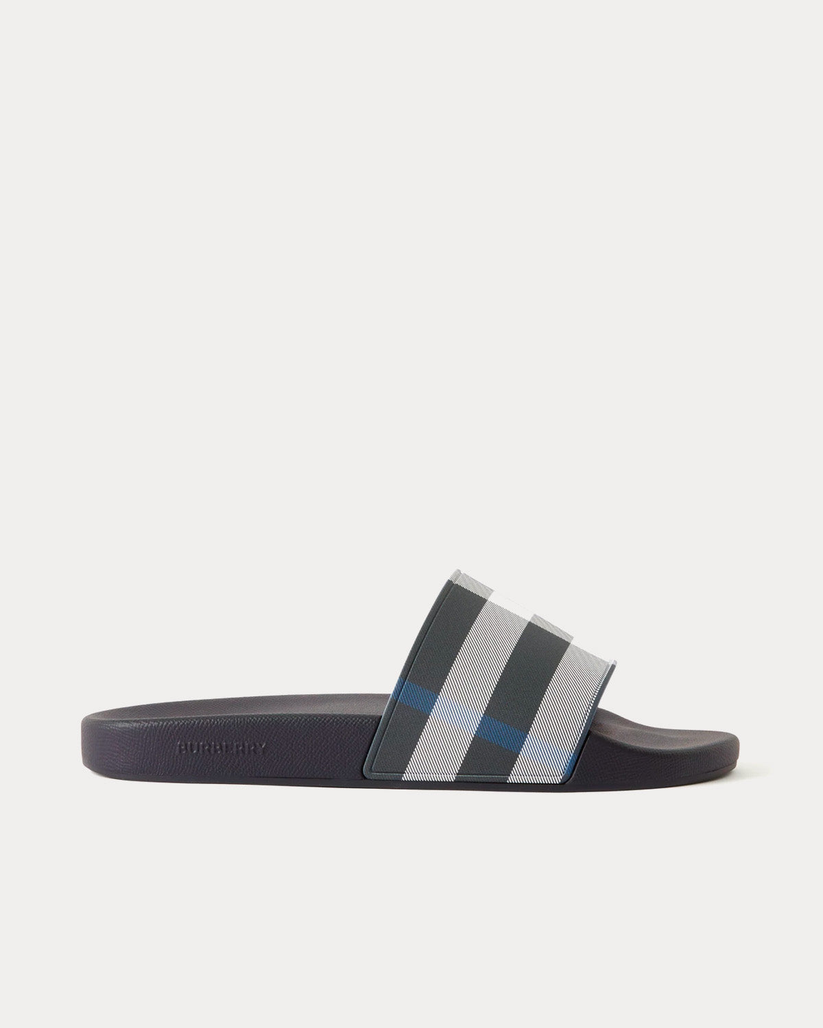 Burberry Blue Plaid Men\'s Slides Burberry Men main image 2