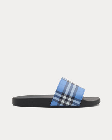 Burberry Check Cornflower Blue Slides