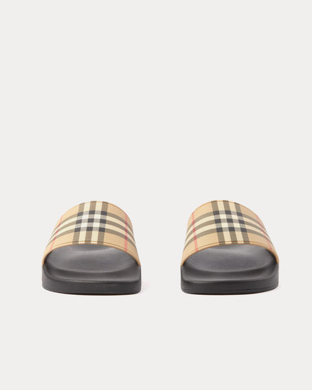 Burberry Check Archive Beige Slides - 2