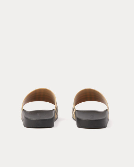 Burberry Check Archive Beige Slides - 3
