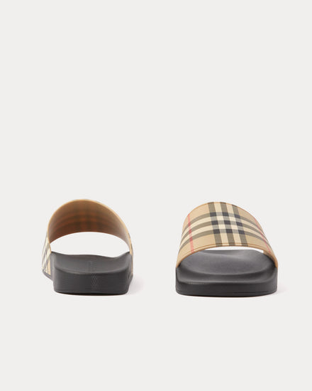 Burberry Check Archive Beige Slides - 4