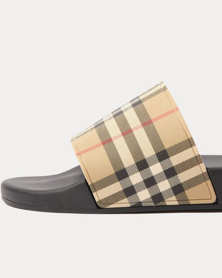 Burberry Check Archive Beige Slides - 5