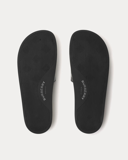 Burberry Check Archive Black / Calico Beige Slides - 5
