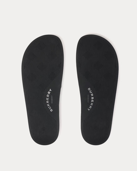 Burberry Check Storm Blue Slides - 5