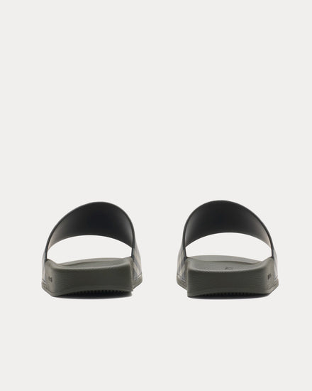 Burberry Check Thicket Green Slides - 4