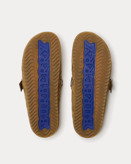 Burberry Urchin Suede Jute Clogs - 3
