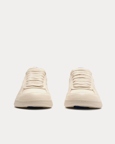 Burberry Check Terrace Leather Clam Beige Low Top Sneakers - 3